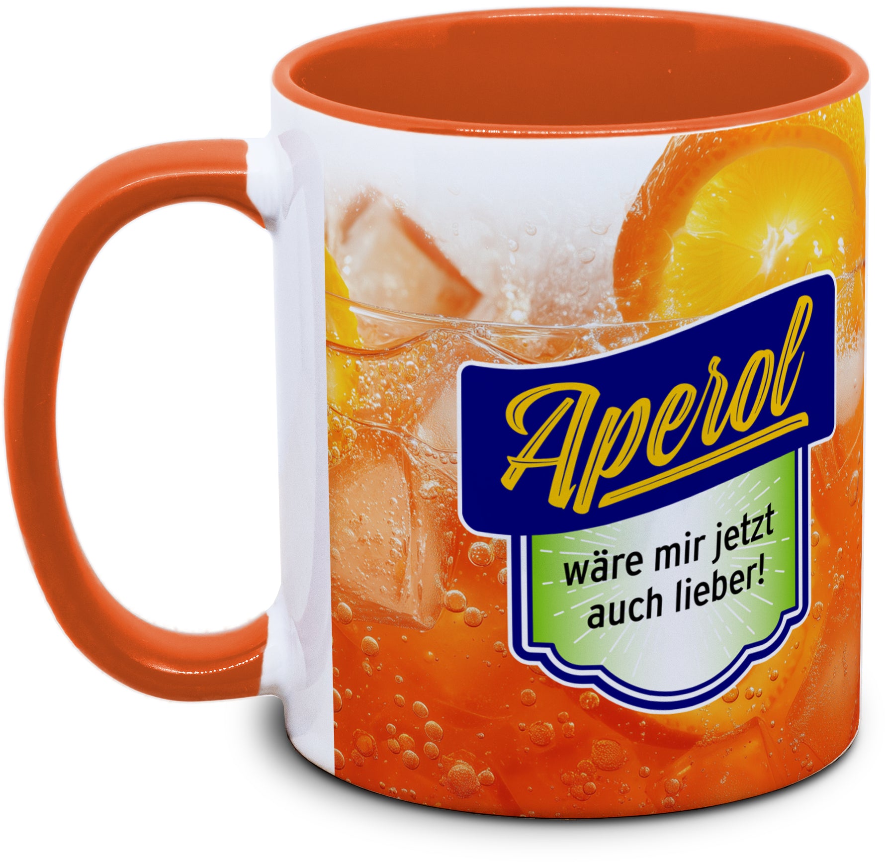 Keramiktasse mit Aperol wär mir jetzt auch lieber! (2) Motiv von Tassenkasper