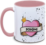 Keramiktasse mit Schöne (mit Herz) Motiv von Tassenkasper
