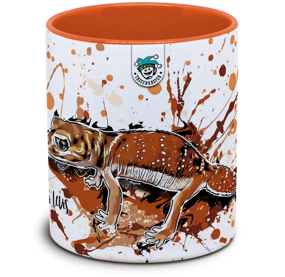 Keramiktasse mit Nephrurus levis levis / Knopfschwanzgecko Motiv von Tassenkasper
