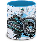 Keramiktasse mit Thamnophis sirtalis similis / Florida - Strumpfbandnatter Motiv von Tassenkasper