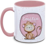 Tasse - Enfants avec prénom et singe