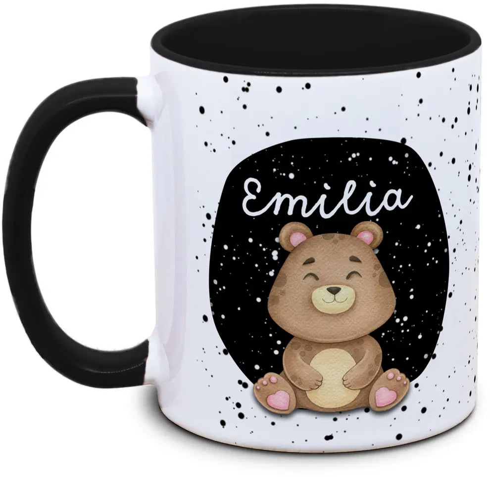 Tasse - Enfants avec prénom et ours / ourson