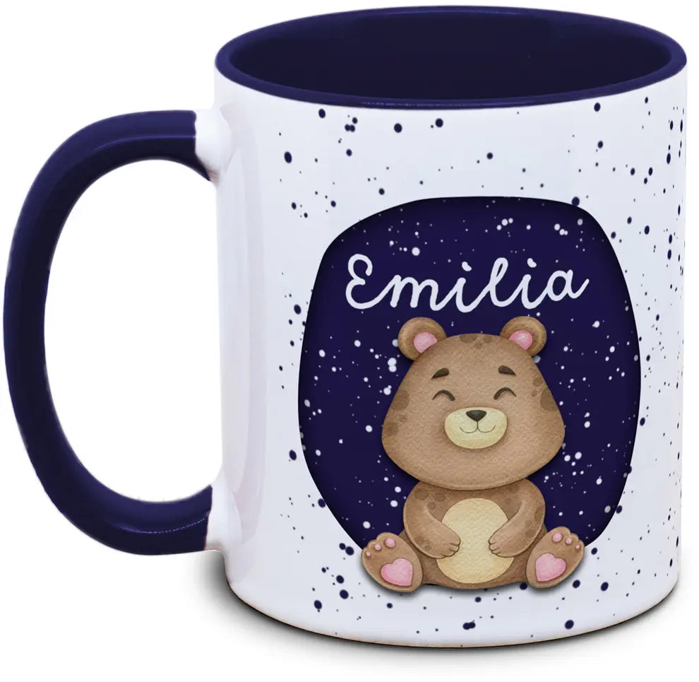 Tasse - Enfants avec prénom et ours / ourson