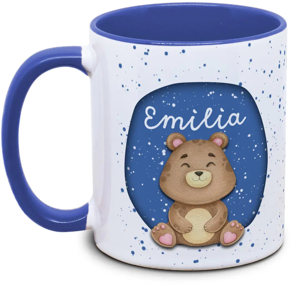 Tasse - Enfants avec prénom et ours / ourson