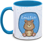 Tasse - Enfants avec prénom et ours / ourson