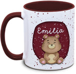 Tasse - Enfants avec prénom et ours / ourson