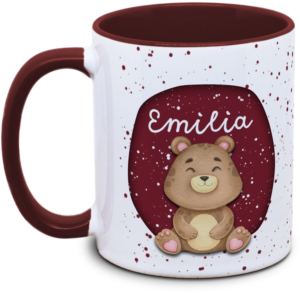 Tasse - Enfants avec prénom et ours / ourson