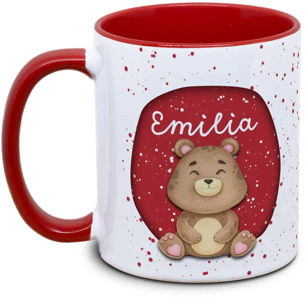 Tasse - Enfants avec prénom et ours / ourson