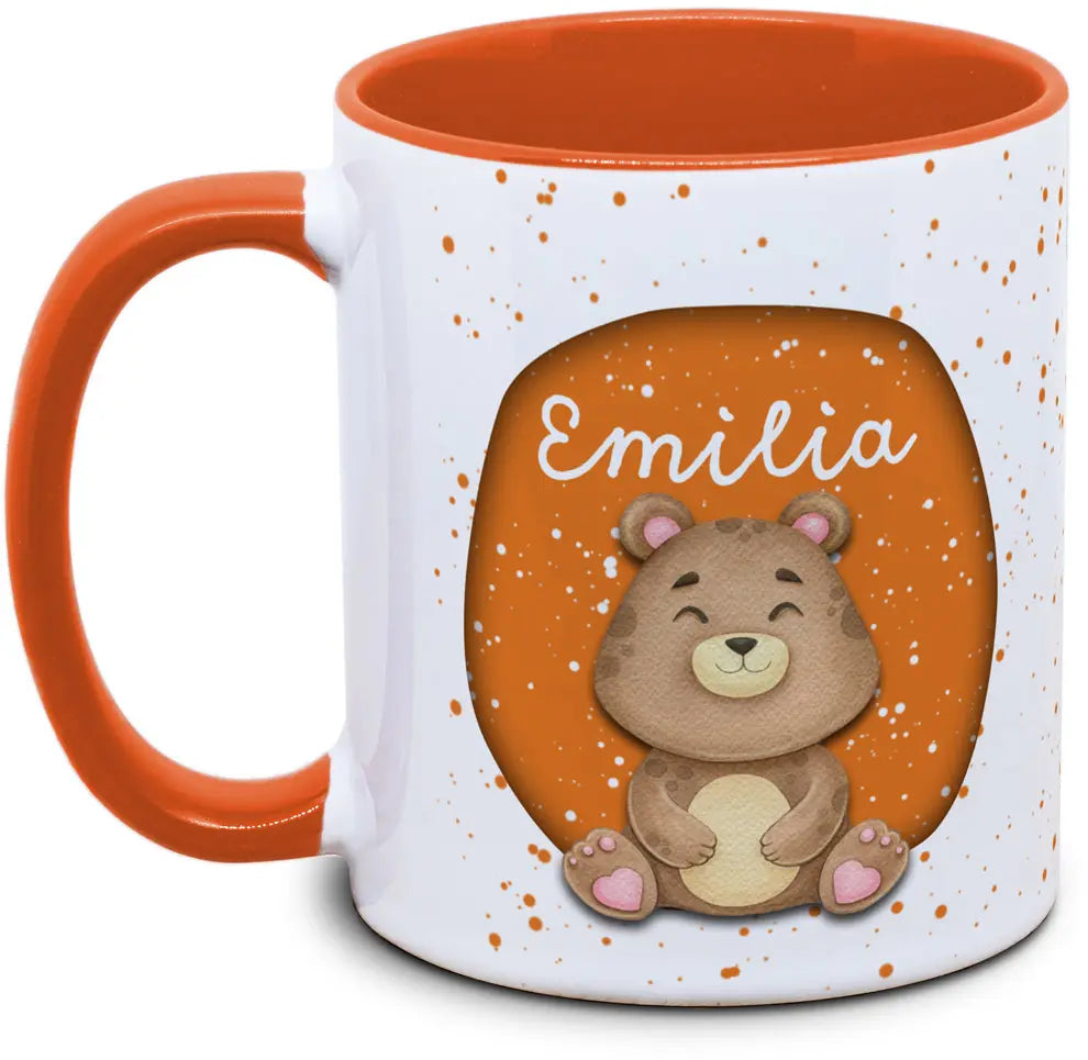 Tasse - Enfants avec prénom et ours / ourson