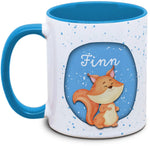 Mug - Enfants avec prénom et écureuil