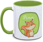 Mug - Enfants avec prénom et écureuil
