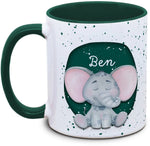 Tasse - Kinder mit Name und Elefant