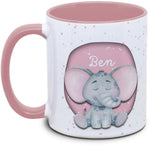 Tasse - Kinder mit Name und Elefant