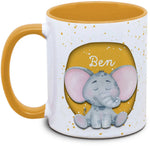 Tasse - Kinder mit Name und Elefant