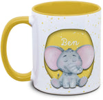 Tasse - Kinder mit Name und Elefant