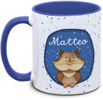 Mug - Children with Name and Owl
