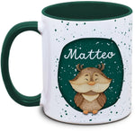 Mug - Children with Name and Owl