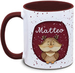 Mug - Children with Name and Owl