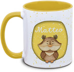 Mug - Children with Name and Owl