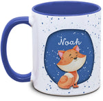 Tasse - Kinder mit Name und Fuchs