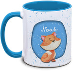 Tasse - Kinder mit Name und Fuchs