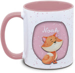 Tasse - Kinder mit Name und Fuchs