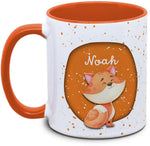 Tasse - Kinder mit Name und Fuchs