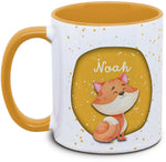 Tasse - Kinder mit Name und Fuchs