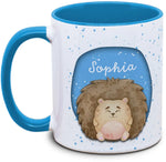 Tasse - Enfants avec nom et hérisson