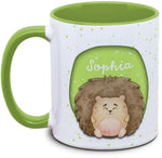 Tasse - Enfants avec nom et hérisson