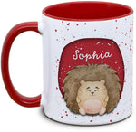 Tasse - Enfants avec nom et hérisson