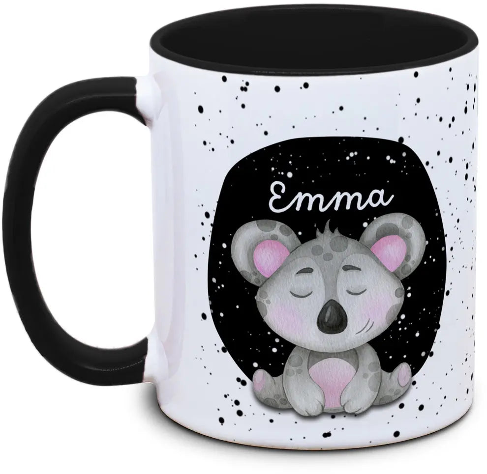 Tasse - Kinder mit Name und Koala
