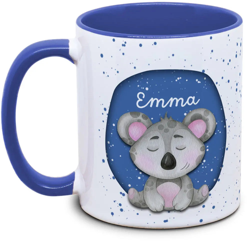 Tasse - Kinder mit Name und Koala