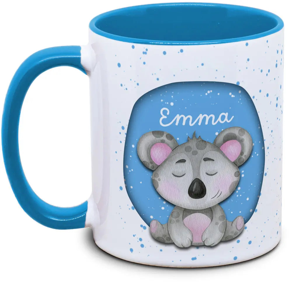 Tasse - Kinder mit Name und Koala