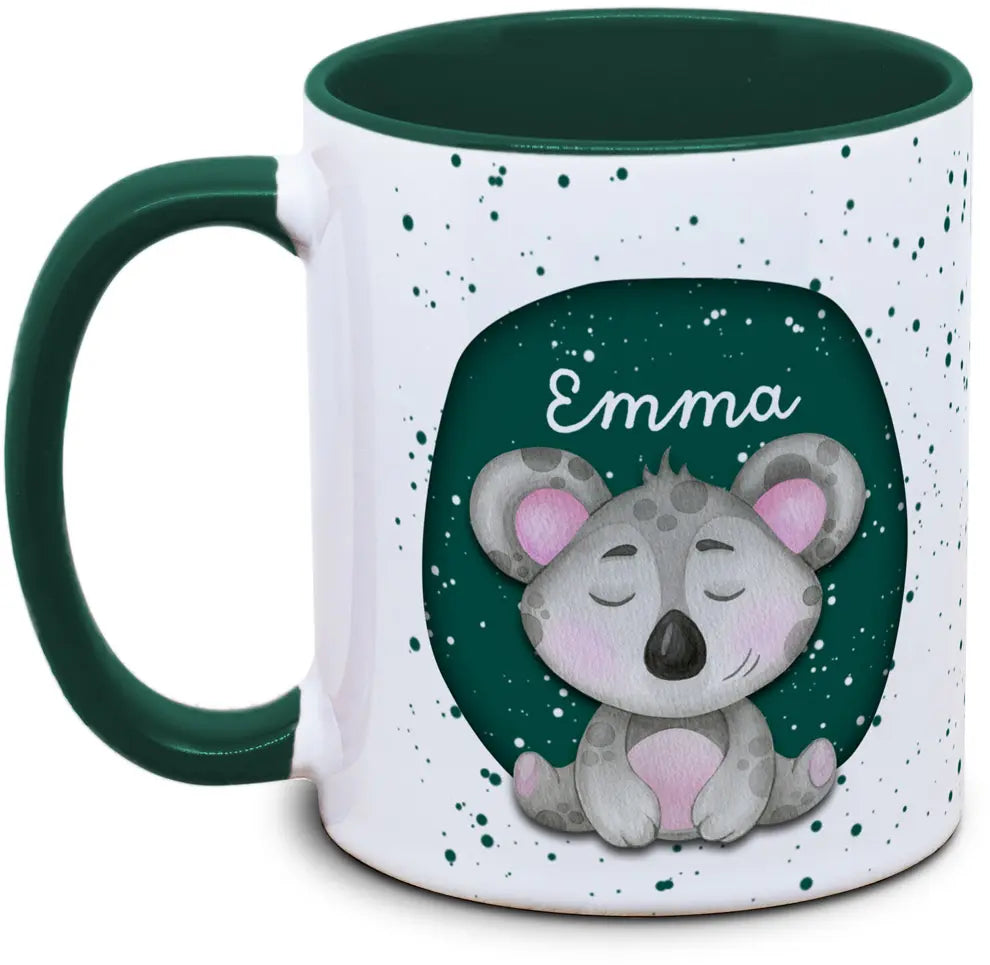 Tasse - Kinder mit Name und Koala