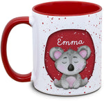 Tasse - Kinder mit Name und Koala