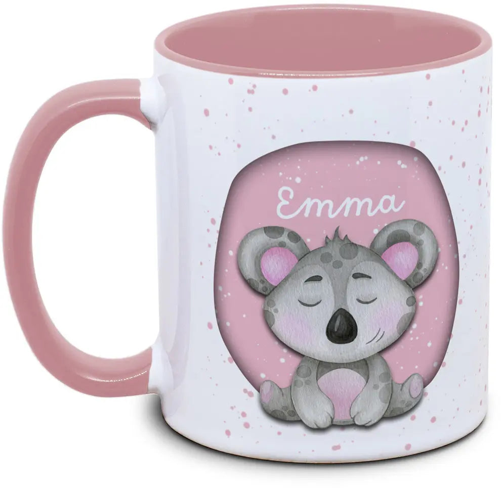 Tasse - Kinder mit Name und Koala