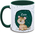 Tasse - Enfants avec prénom et léopard