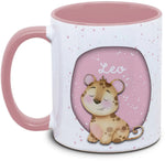 Tasse - Enfants avec prénom et léopard