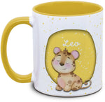 Tasse - Enfants avec prénom et léopard