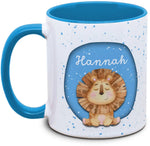 Tasse - Enfants avec prénom et lion
