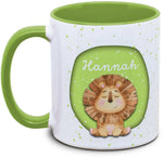 Tasse - Enfants avec prénom et lion