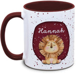 Tasse - Enfants avec prénom et lion