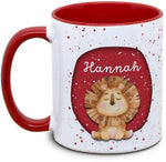 Tasse - Enfants avec prénom et lion