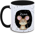 Tasse - Kinder mit Name und Maus