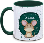 Tasse - Kinder mit Name und Maus