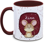Tasse - Kinder mit Name und Maus