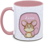 Tasse - Kinder mit Name und Maus