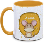 Tasse - Kinder mit Name und Maus