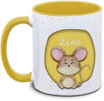 Tasse - Kinder mit Name und Maus